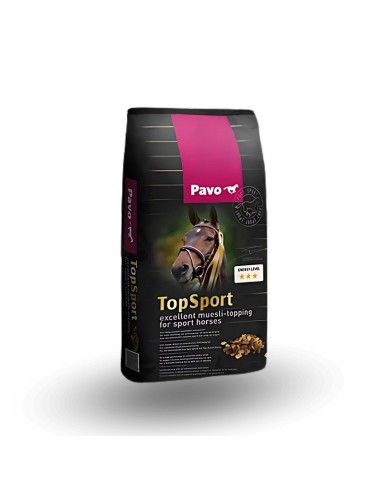 Muesli Topping para Caballos PAVO TopSport 15 Kg – para Desarrollo Muscular y Alto Rendimiento